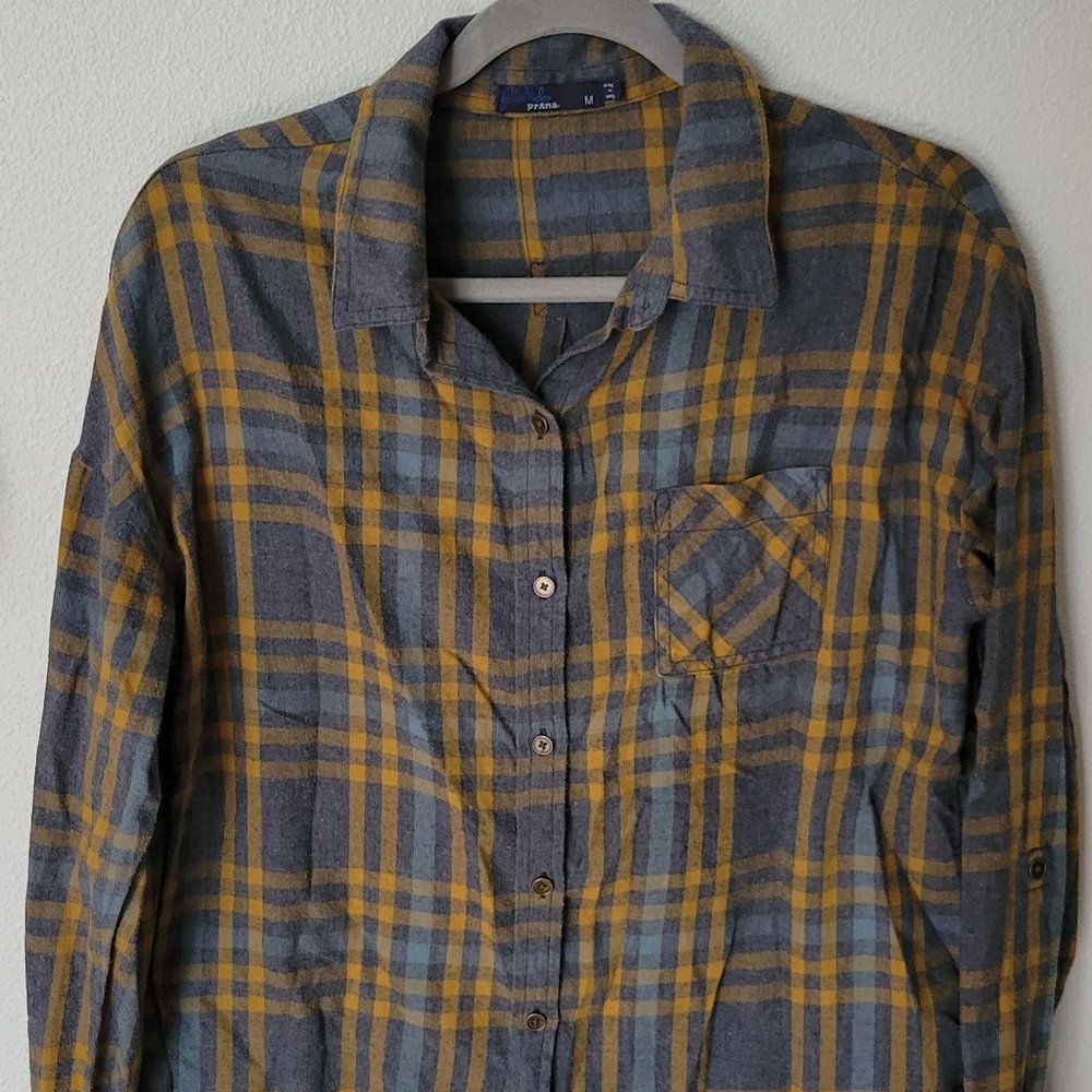 PrAna Womens Percy Flannel - Size Medium